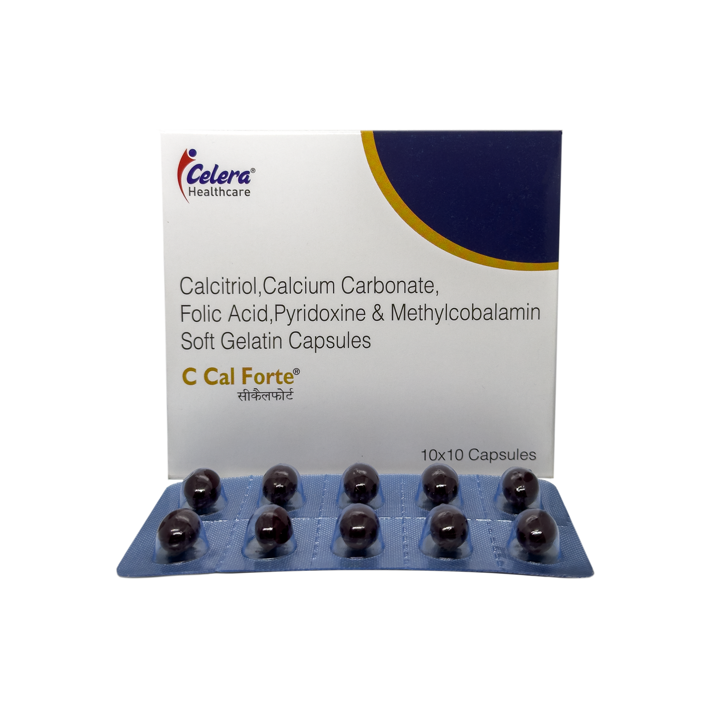 C Cal-Forte® – Advanced Bone Health Supplement with Calcitriol, Calcium, Vitamin B6, Methylcobalamin & Folic Acid